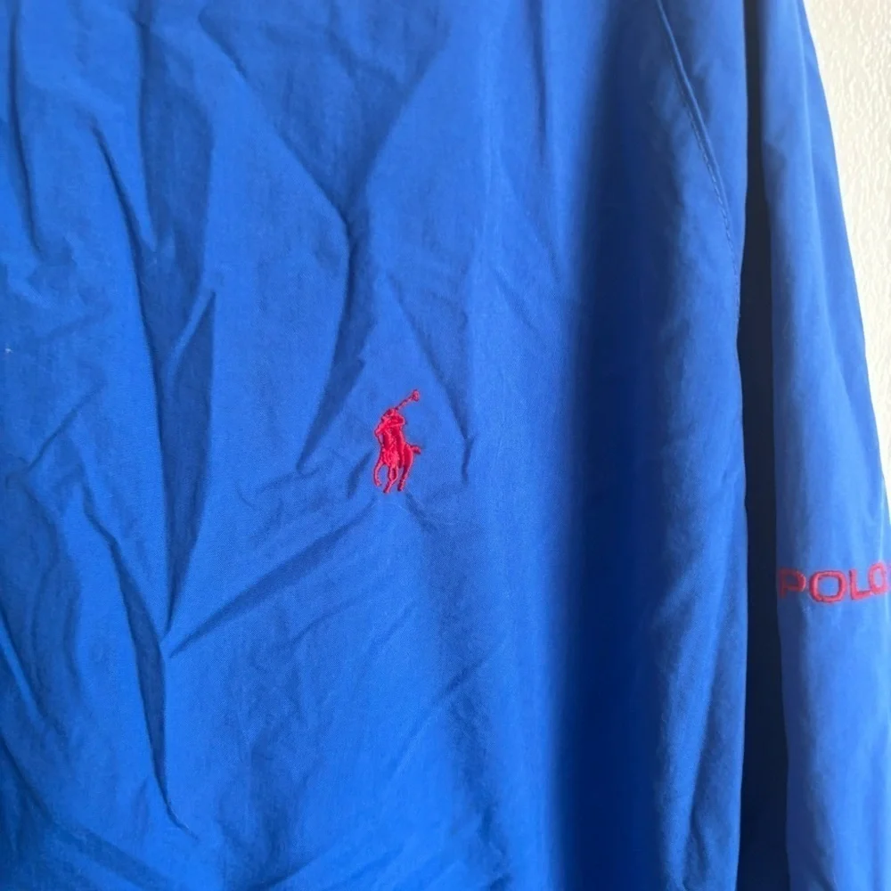⭐️⭐️⭐️Vintage Polo Ralph Lauren Windbreaker Golf Jacket Mens L 90s Pullover Logo